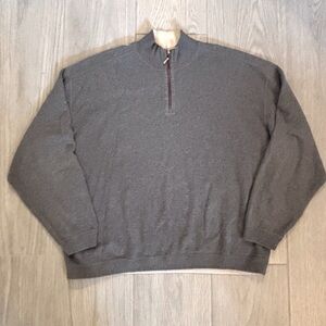 Tommy Bahama 1/4 Zip Gray Sweater